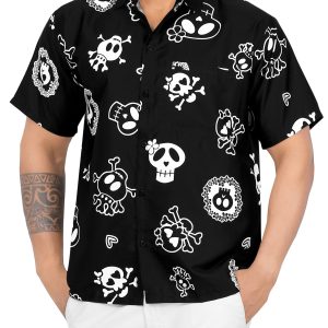 Casual Beach hawaiian Shirt for Aloha Tropical Beach front Short Sleeve - Fanshubus