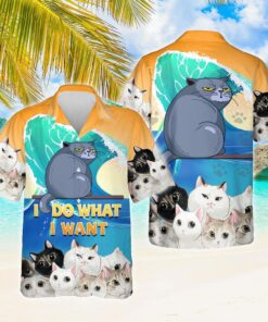 Cat. I Do What I Want Hawaiian Shirt - For Men and Women Fanshubus