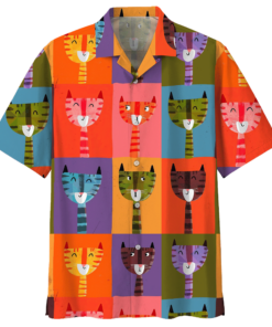 Cat Hawaiian Shirt (21)- For men and women - Fanshubus