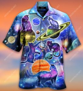 Cats Galaxy Fun Amazing for Cat lover Hawaiian Shirts- For men and women - Fanshubus