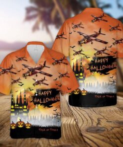 Cessna 208 Halloween Hawaiian Shirt- For men and women - Fanshubus