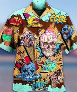 Chemise Skull Hawaiian Shirt- For men and women - Fanshubus