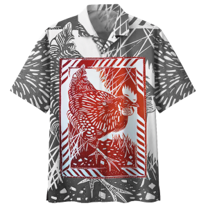 Chicken Hawaiian Shirt (10) - For men and women - Fanshubus