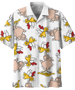 Chicken Hawaiian Shirt Black (4)- For men and women - Fanshubus