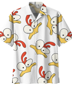 Chicken Hawaiian Shirt Navy (9) - For men and women - Fanshubus