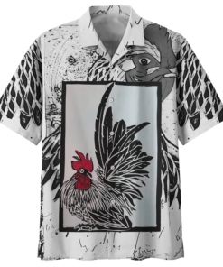 Chicken Hawaiian Shirt Royal (1)- For men and women - Fanshubus