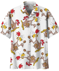 Chicken Hawaiian Shirt Royal (3)- For men and women - Fanshubus