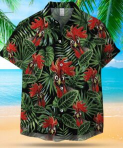 CHICKEN SEAMLESS PATTERN HAWAIIAN SHIRT