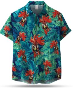 CHICKEN SEAMLESS PATTERN HAWAIIAN SHIRT