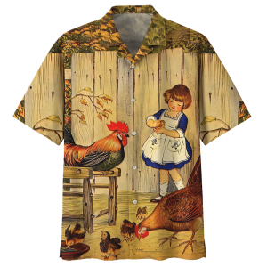 Chicken Tan High Quality Unisex Hawaiian Shirt- For men and women - Fanshubus