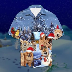 Chow Chow Christmas Hawaiian Shirt- For men and women - Fanshubus