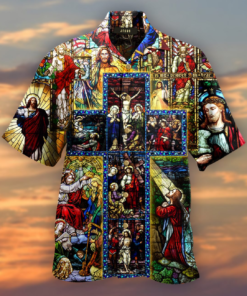 Christian Jesus Catholic Hawaiian Shirt- For men and women - Fanshubus