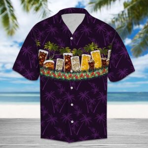 Classic Soda Purple Nice Design Hawaiian Shirt- For men and women - Fanshubus