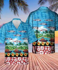 Coastguard Blue Nice Design Unisex Hawaiian Shirt- For men and women - Fanshubus