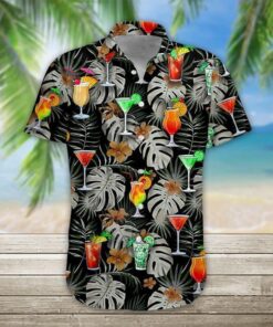 Cocktail Hawaiian Shirt (1)- For men and women - Fanshubus