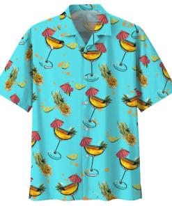 Cocktail Hawaiian Shirt (4)- For men and women - Fanshubus