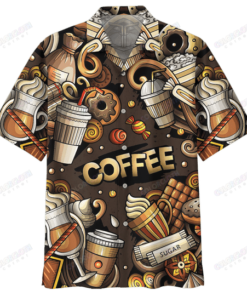 COFFEE HAWAIIAN SHIRT - Fanshubus