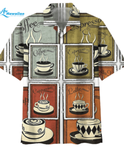 Coffee Hawaiian Shirt Clothing- For men and women - Fanshubus