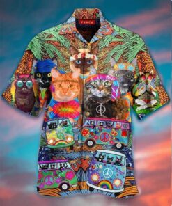 Collar Animal Hawaiian Shirt- For men and women - Fanshubus