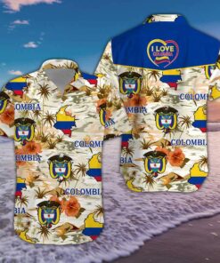 Colombia Hawaiian Shirt- For men and women - Fanshubus