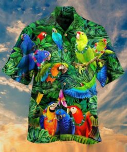 Colorful Birds Hawaiian Shirt- For men and women - Fanshubus