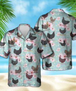 COLORFUL FLORAL CHICKEN HAWAIIAN SHIRT