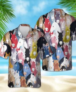 COLORFUL HORSE SEAMLESS HAWAIIAN SHIRT