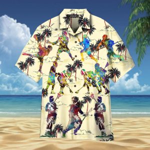 Colorful Lacrosse Player Hawaiian Shirt | For Men &amp; Women | Adult |- For men and women - Fanshubus