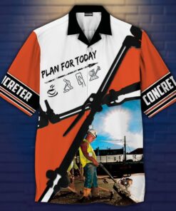 Concreter Plan For Today Hawaiian Shirt - For Men and Women - Fanshubus