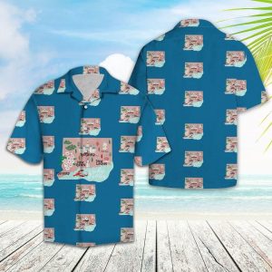 Connecticut Blue Amazing Design Hawaiian Shirt- For men and women - Fanshubus