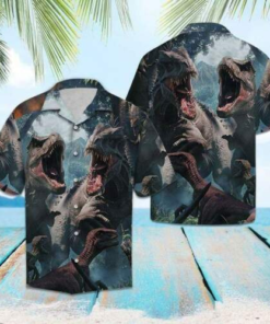 Cool Dinosaurs Hawaiian Shirt - For Men and Women - Fanshubus