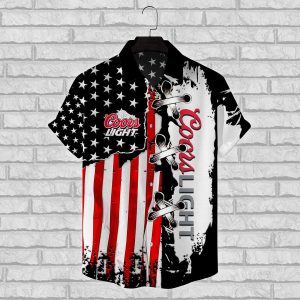 Coors Light All Over Print 3D Hawaiian Shirt- For men and women - Fanshubus