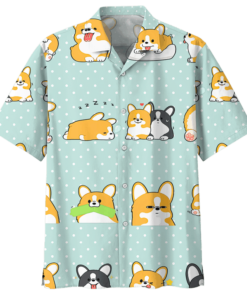 CORGI HAWAIIAN SHIRT 1- For men and women - Fanshubus