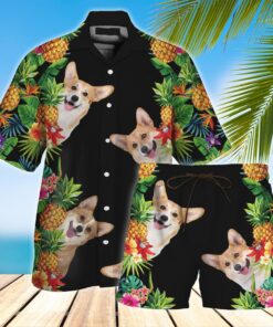 Corgi Hawaiian Shirt Set- For men and women - Fanshubus