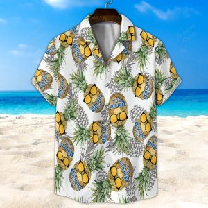 Corona Extra Pineapple All Over Print 3D Unisex Hawaiian Shirt And Beach Short- For men and women - Fanshubus