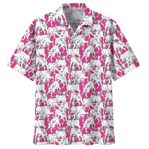 Cow Pink Amazing Design Unisex Hawaiian Shirt- For men and women - Fanshubus
