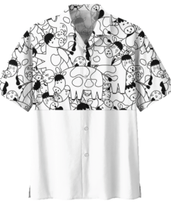 Cow White High Quality Unisex Hawaiian Shirt- For men and women - Fanshubus