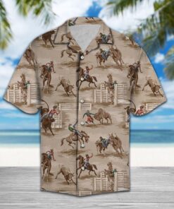 Cowboy Brown Nice Design Hawaiian Shirt- For men and women - Fanshubus