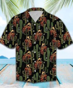 Cowboy Cactus Hawaiian Shirt- For men and women - Fanshubus