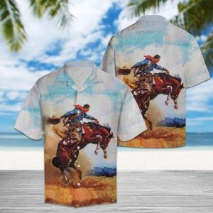 Cowboy Multicolor Unique Design Hawaiian Shirt- For men and women - Fanshubus