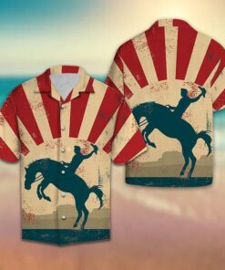 Cowboy Wild Horse Hawaiian Shirt- For men and women - Fanshubus