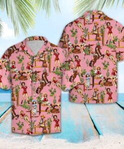 Cowgirl Pink Nice Design Hawaiian Shirt- For men and women - Fanshubus