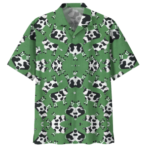 CowGreen Amazing Design Unisex Hawaiian Shirt- For men and women - Fanshubus