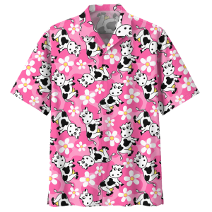CowPink Amazing Design Unisex Hawaiian Shirt- For men and women - Fanshubus