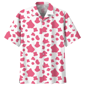 CowWhite Unique Design Unisex Hawaiian Shirt- For men and women - Fanshubus