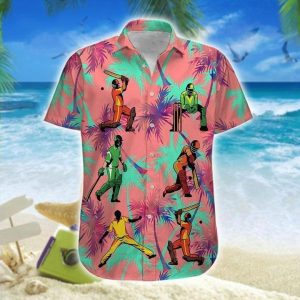 Cricket Colorful Palm Tree Hawaiian Shirt- For men and women - Fanshubus