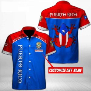 Ctom Hawaiian Aloha Shirt Puerto Rico With Name H- For men and women - Fanshubus