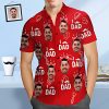 Custom Face Hawaiian Shirt I Love Dad Personalised Father's Day Shirt Gift for Dad - For men and women - Fanshubus