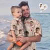 Custom Face Hawaiian Shirt Matching Father's Day Shirt Father's Day Gift - Sweet Papa - For men and women - Fanshubus