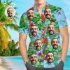 Custom Face Hawaiian Shirt Parrot Personalized Tee for Husband- For men and women - Fanshubus